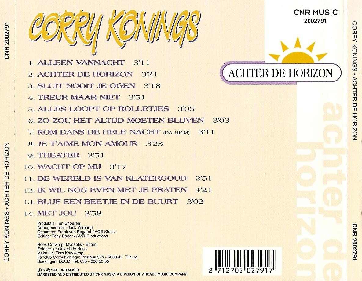 Corry Konings  Achter De Horizon : Back